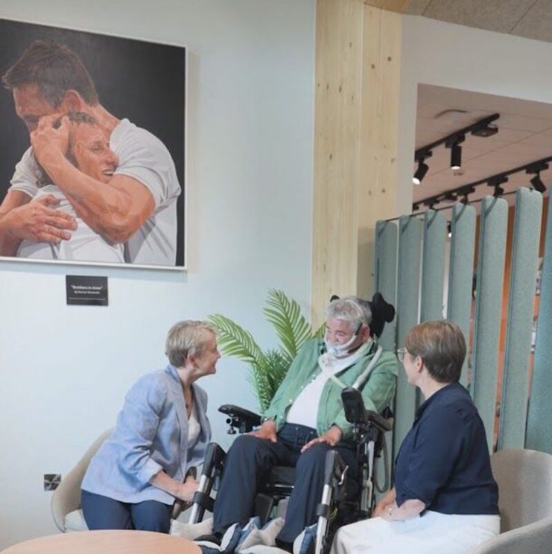 Yvette Cooper MP at the Rob Burrow Centre for Motor Neurone Disease in Seacroft, Leeds